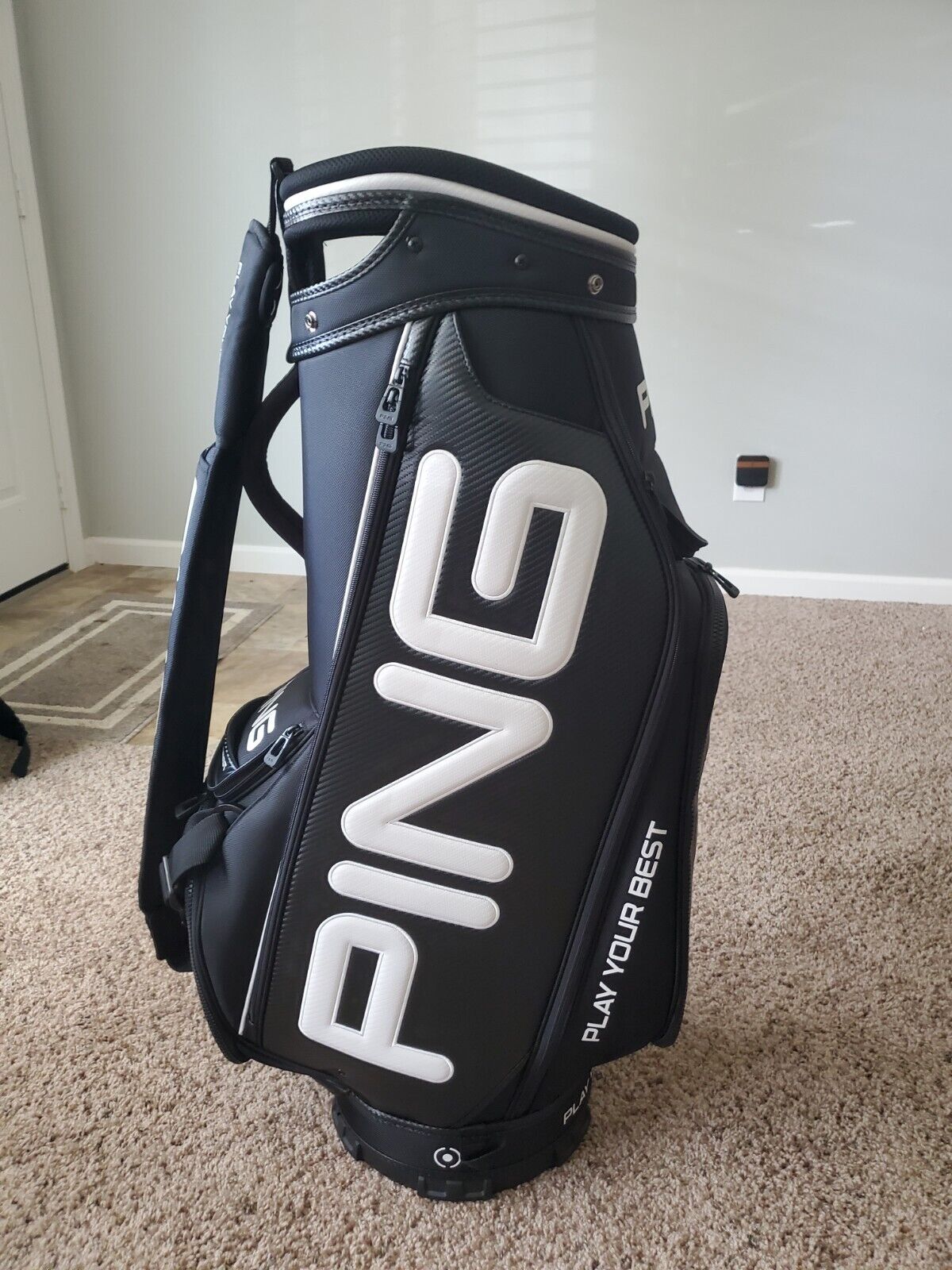 Ping Staff Golf Bag - Black/White - 6 Way “Custom Engineered/Fit/Built ...